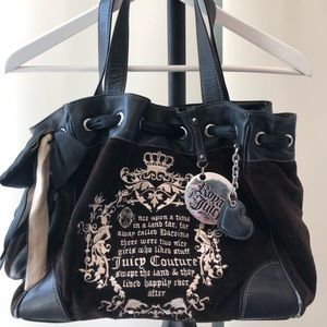 juicy couture brown tote bag